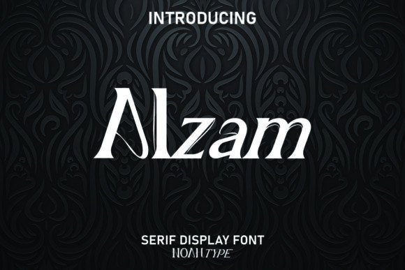 Alzam: A Display Typeface for Bold Statements