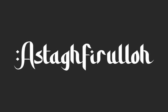 Astaghfirulloh Font for Standout Business Branding