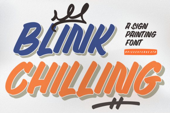 Blink Chilling: A Display Font for Makers and Shops