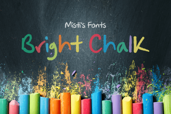 Bright Chalk: A Playful Display Font for Digital Creators