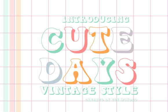 Cute Days: A Fun Retro Font for Small Business Owners