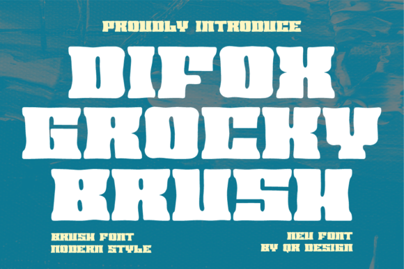 Difox Grocky Brush: A Bold Display Font for Editorial Design