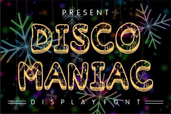 Disco Maniac: A Display Font That Dances With Your Words