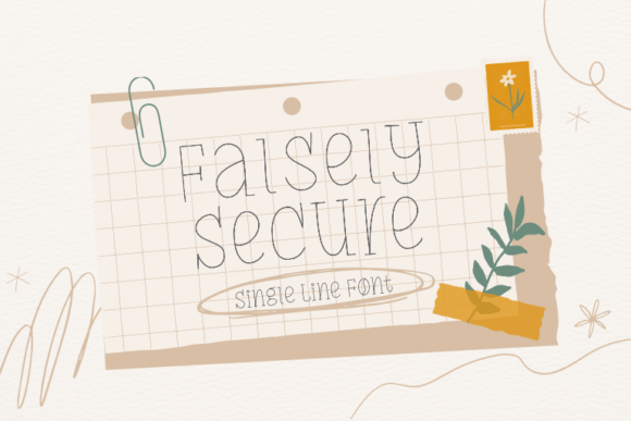 Falsely Secure: A Sweet Editorial Font for Bold Visual Storytelling