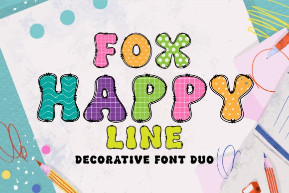 Fox Happy Duo Font: A Maker's Typeface for Labels, Cards, and Shop Branding