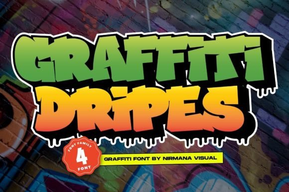 Graffiti Dripes: A Bold Display Font for Editorial Designers