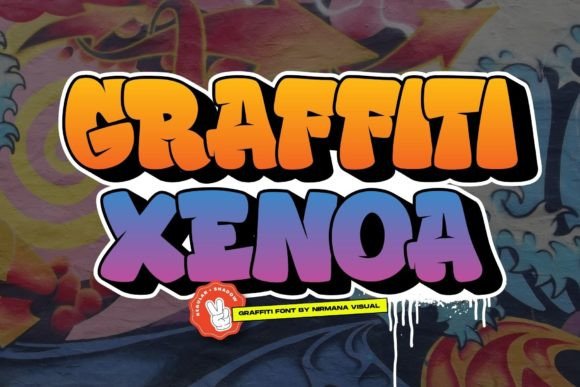 Graffiti Xenoa: A Bold Display Font for Creative Business Branding