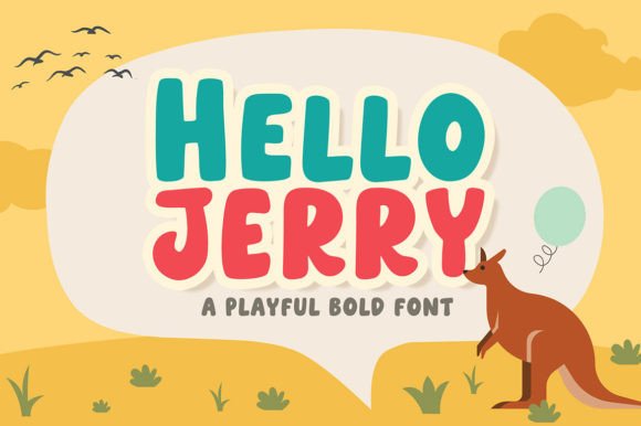 Hello Jerry: A Bold Display Font for Marketing Creatives
