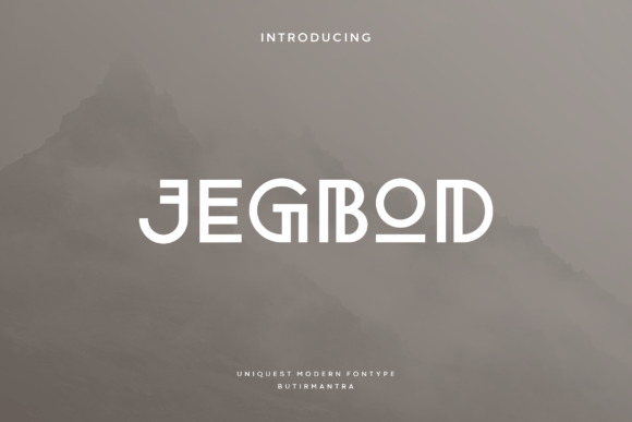 Jegbod Display Font: Tribal Typography for Web Designers