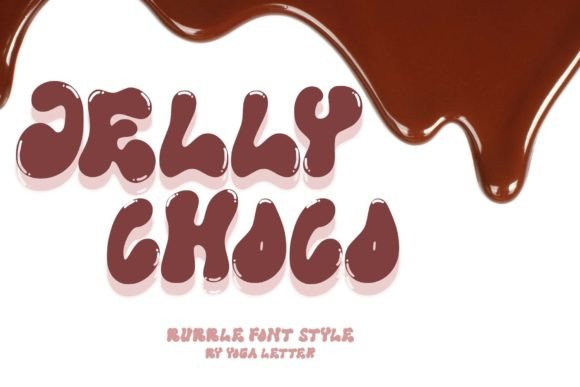 Jelly Choco Font: A Playful Bubble Display Typeface