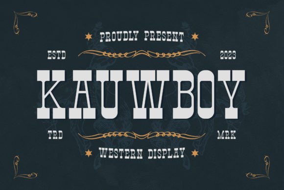 Kauwboy: A Rugged Western Display Font for Makers