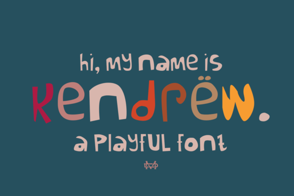 Kendrew: A Quirky Display Font for Playful Editorial Design