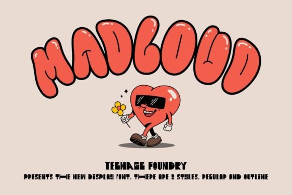 Madcloud Font: A Playful Display Typeface for Campaign Graphics