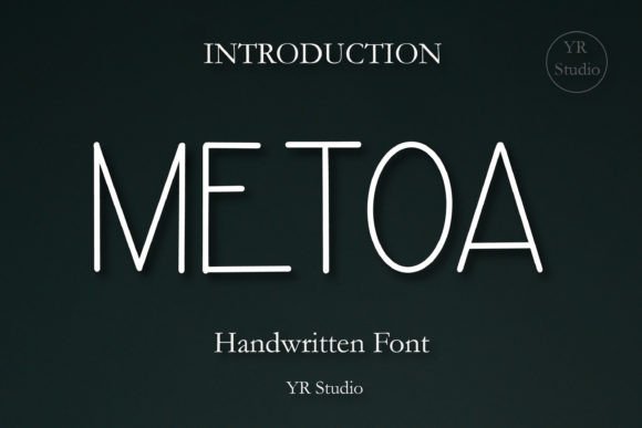 Metoa: A Quirky Display Font for Playful Digital Branding