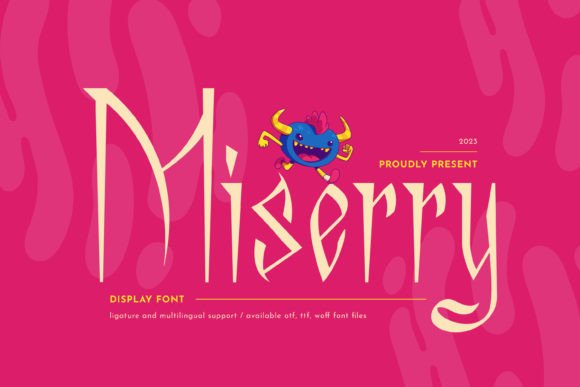 Miserry: A Bold Display Font for Modern Web Design