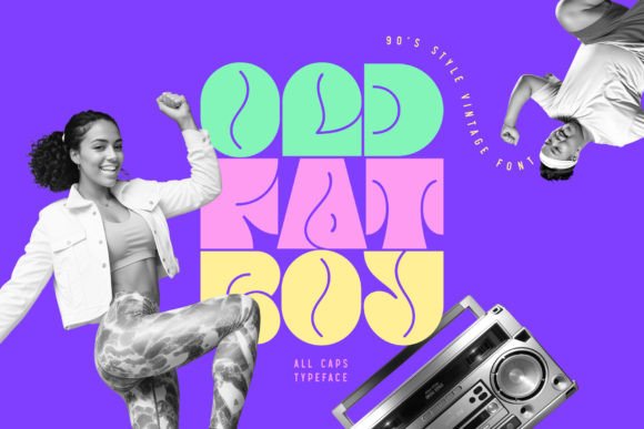 Old Fat Boy Font: 90’s Display Typeface for Branding
