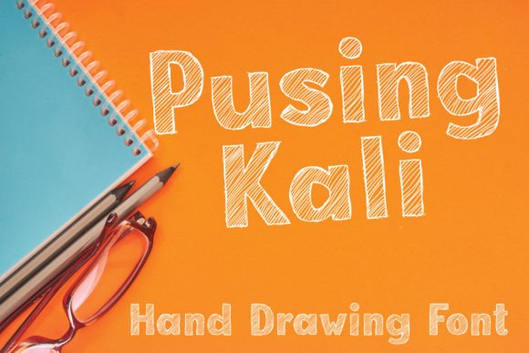 Pusing Kali: A Sketch-Style Handwritten Font for Editorial Design