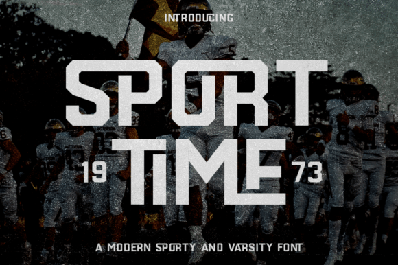 Sport Time Font: The Dynamic Display Typeface for Brands