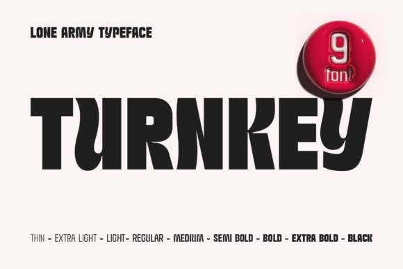 Turnkey Font: A Playful Typeface for Digital Creators