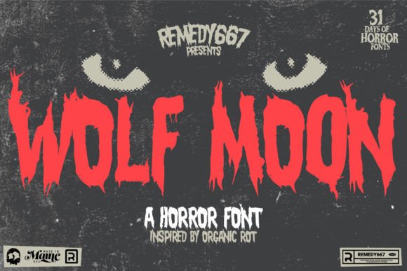 Wolf Moon: The Gritty Horror Font for Handmade Brands